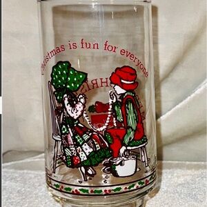 Vintage Holly Hobby limited edition Christmas Glass